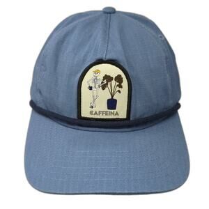 Caffeina Snapback Rope Hat Blue One Size Adjustable Big Accessories